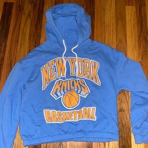 Cropped NY knicks hoodie